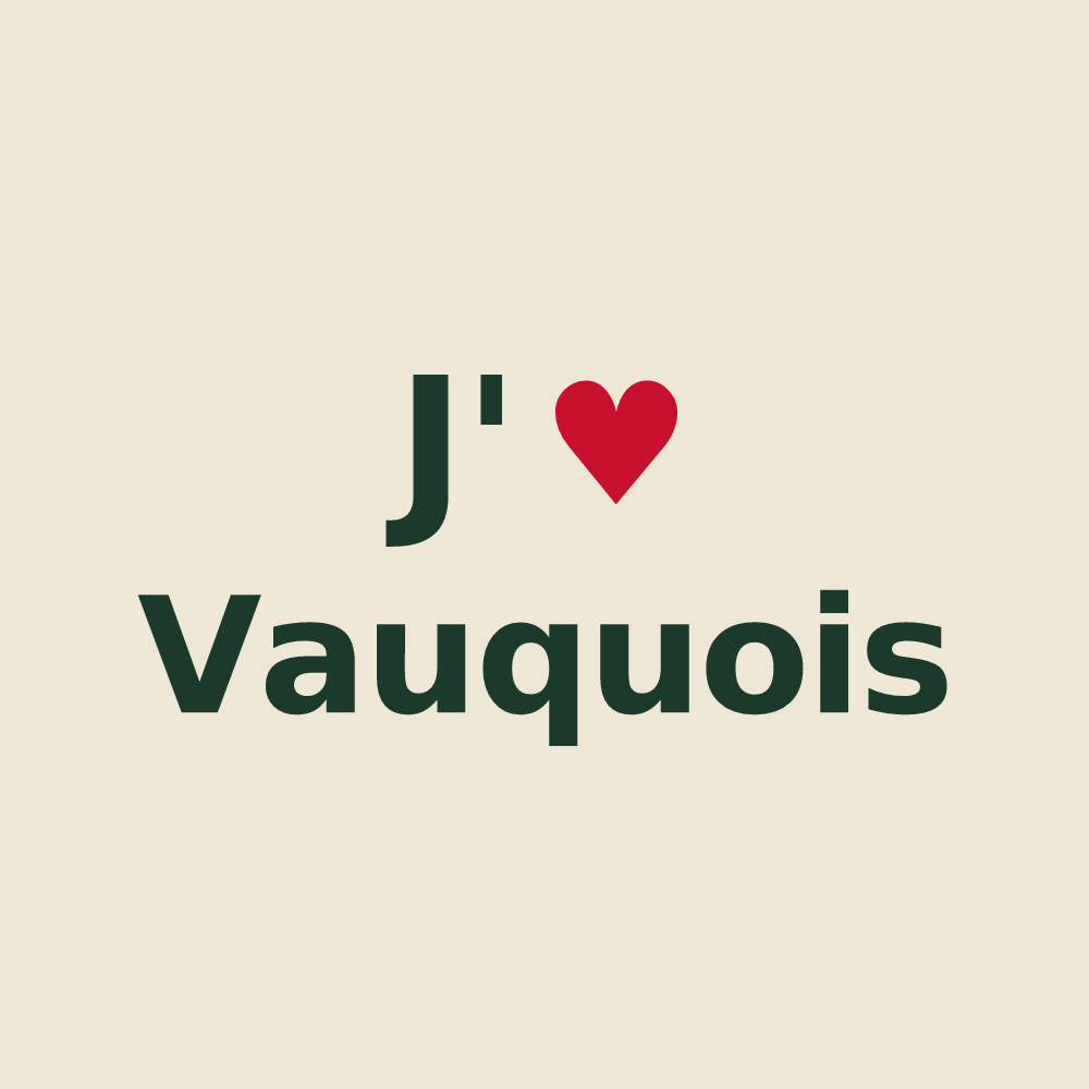 Tote bag personnalisé Vauquois — design J'aime Vauquois