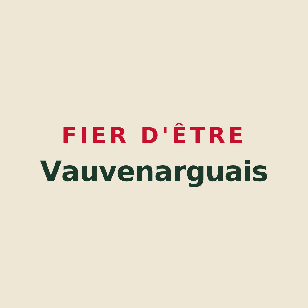 Tote bag « Fier d'être Vauvenarguais » — design pour Vauvenargues