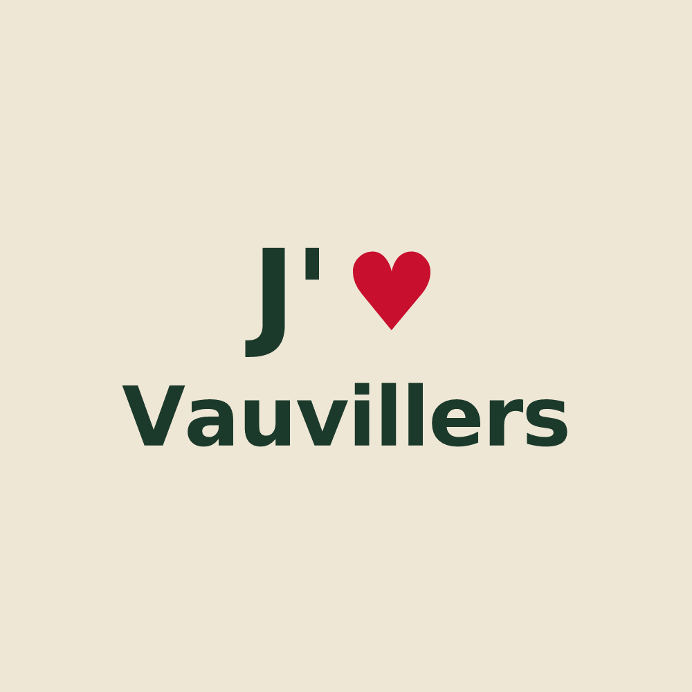 Tote bag personnalisé Vauvillers — design J'aime Vauvillers