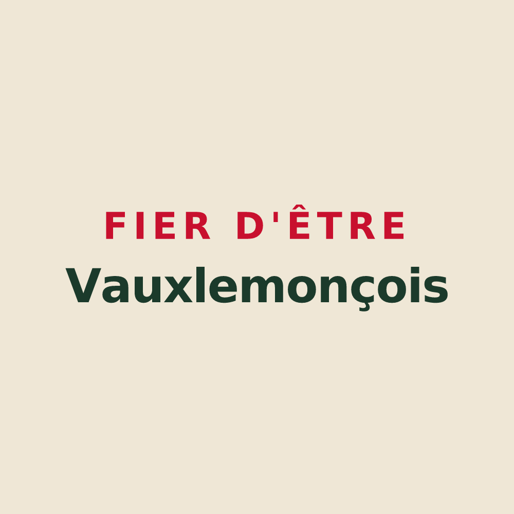 Tote bag « Fier d'être Vauxlemonçois » — design pour Vaux-le-Moncelot