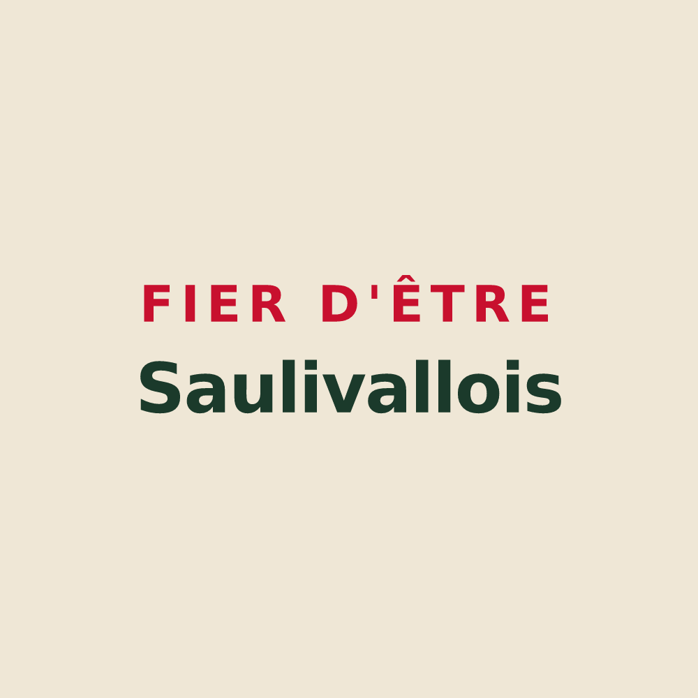 Tote bag « Fier d'être Saulivallois » — design pour Vaux-Saules