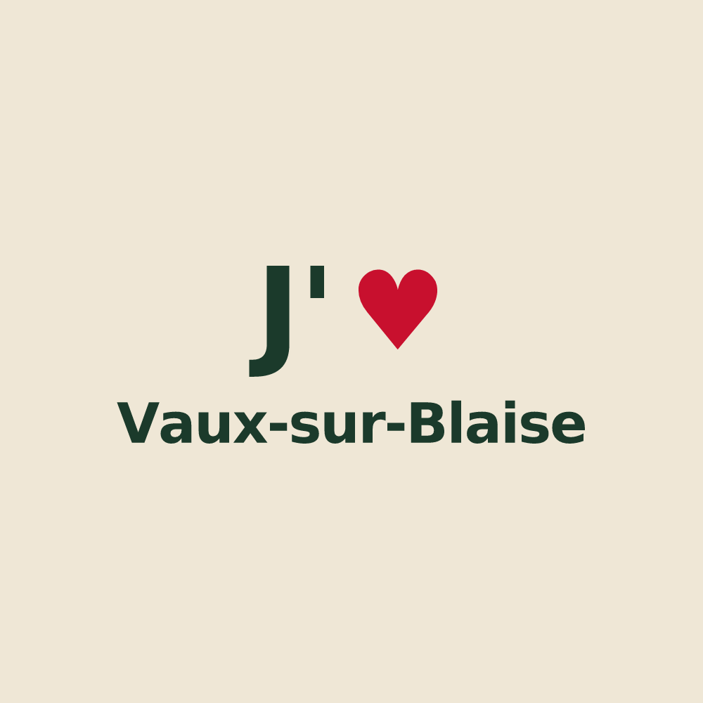 Tote bag personnalisé Vaux-sur-Blaise — design J'aime Vaux-sur-Blaise