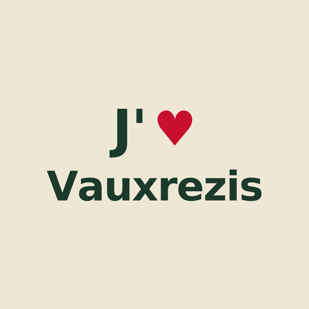 Tote bag personnalisé Vauxrezis — design J'aime Vauxrezis