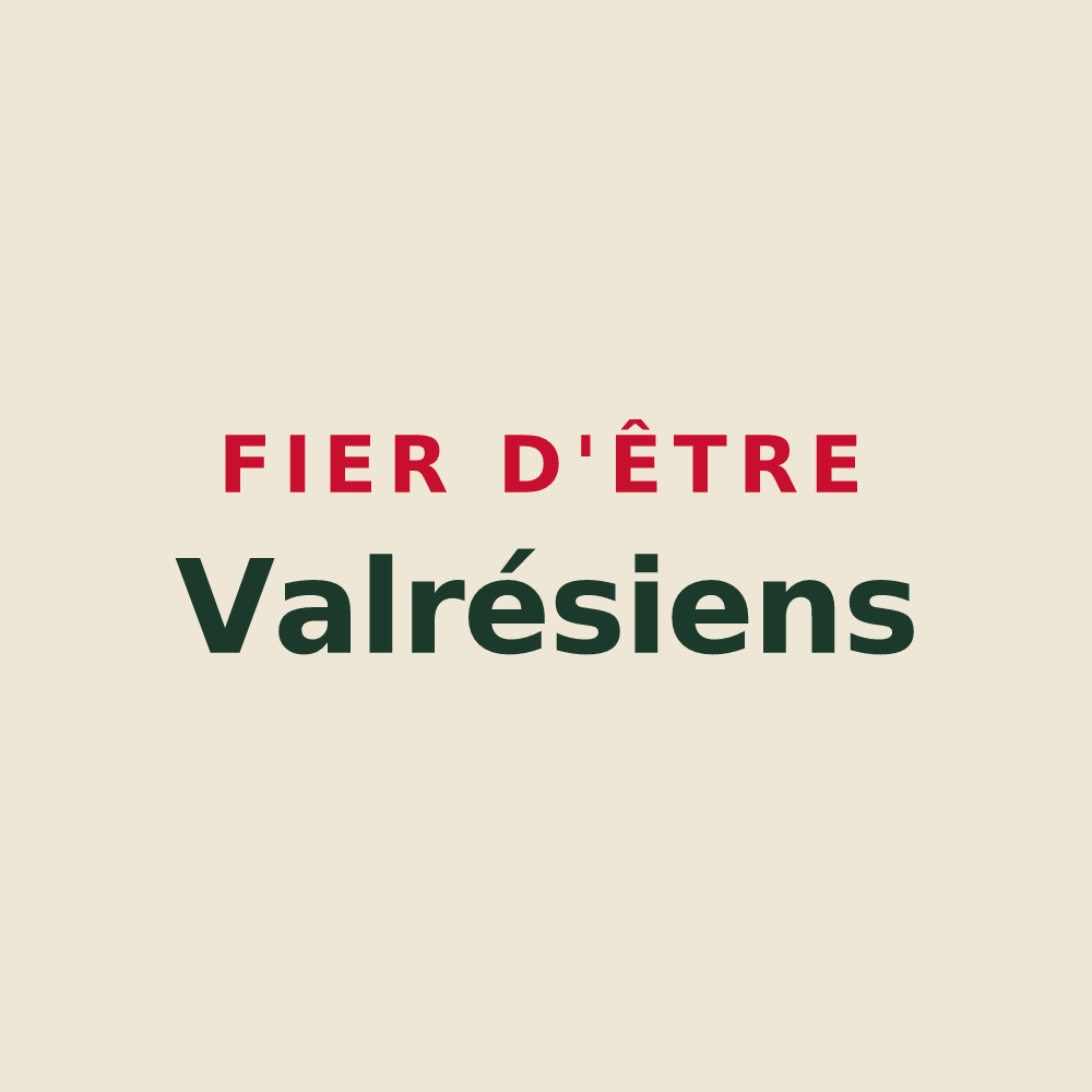 Tote bag « Fier d'être Valrésiens » — design pour Vauxrezis