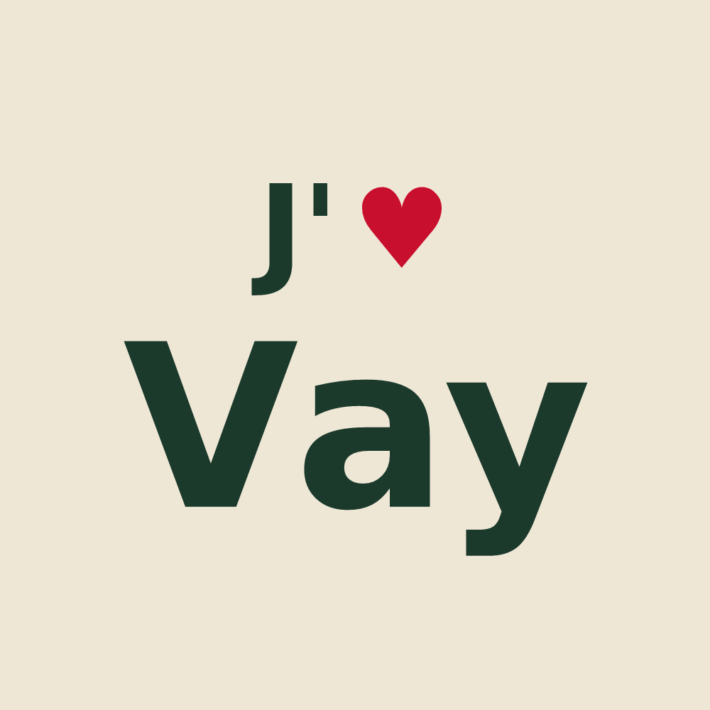 Tote bag personnalisé Vay — design J'aime Vay