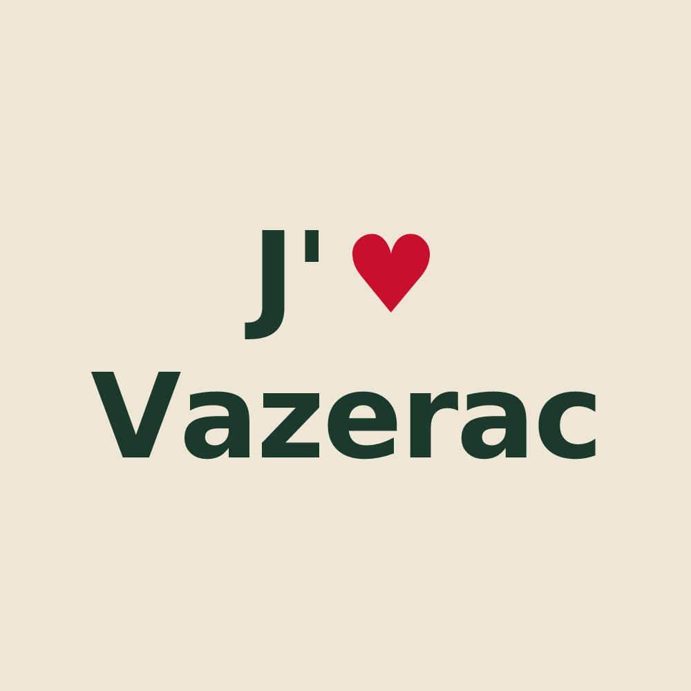 Tote bag personnalisé Vazerac — design J'aime Vazerac