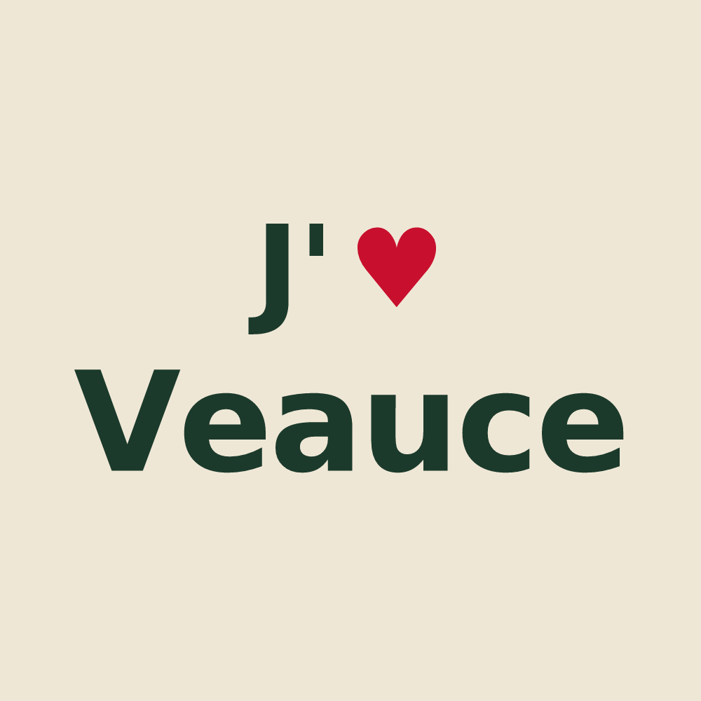 Tote bag personnalisé Veauce — design J'aime Veauce