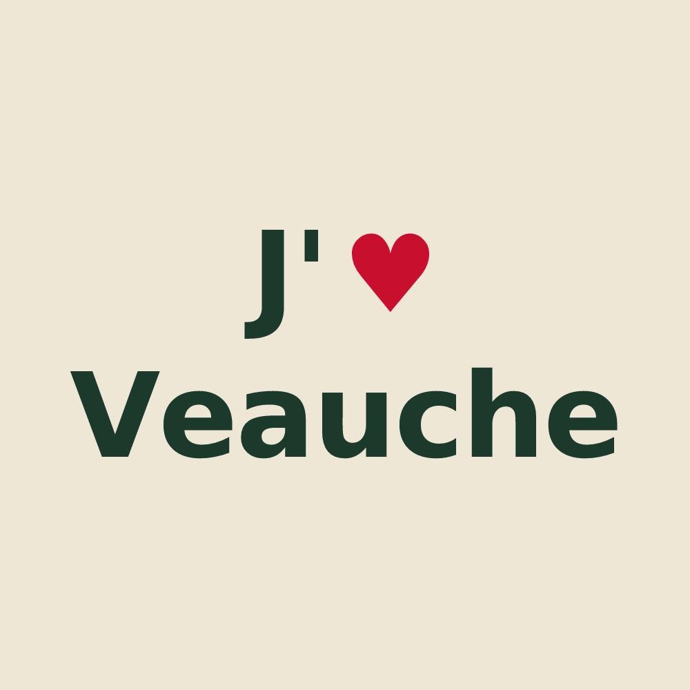 Tote bag personnalisé Veauche — design J'aime Veauche