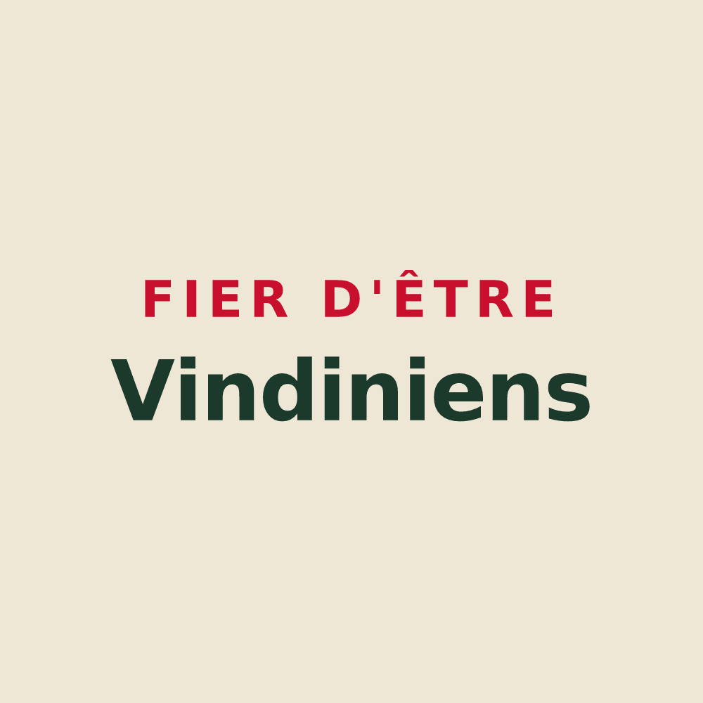 Tote bag « Fier d'être Vindiniens » — design pour Veigné