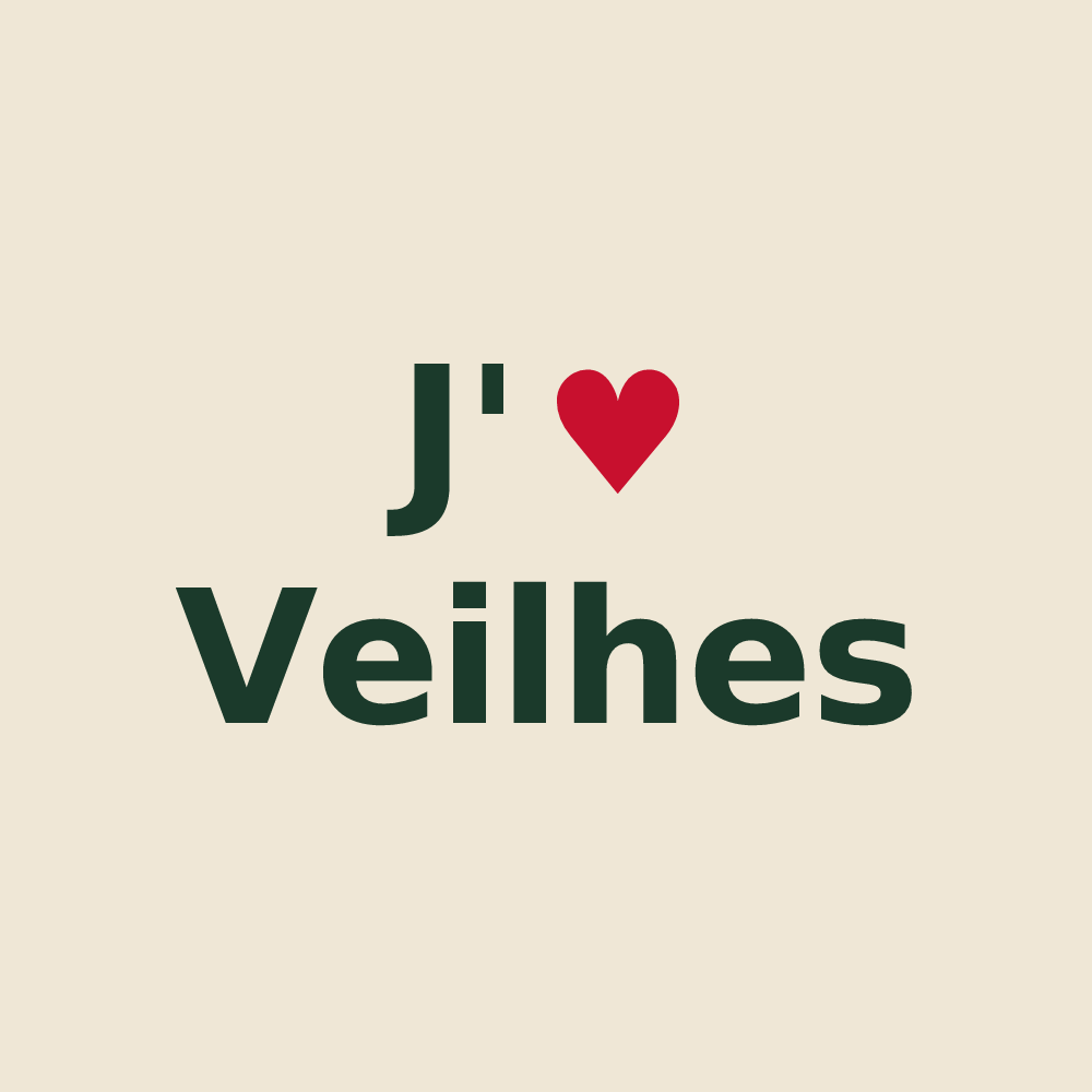 Tote bag personnalisé Veilhes — design J'aime Veilhes