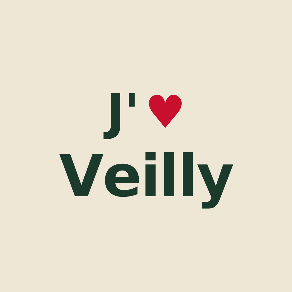 Tote bag personnalisé Veilly — design J'aime Veilly