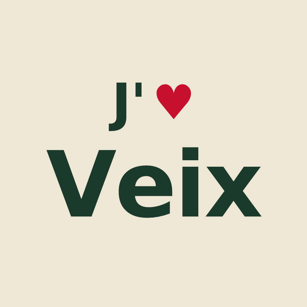 Tote bag personnalisé Veix — design J'aime Veix