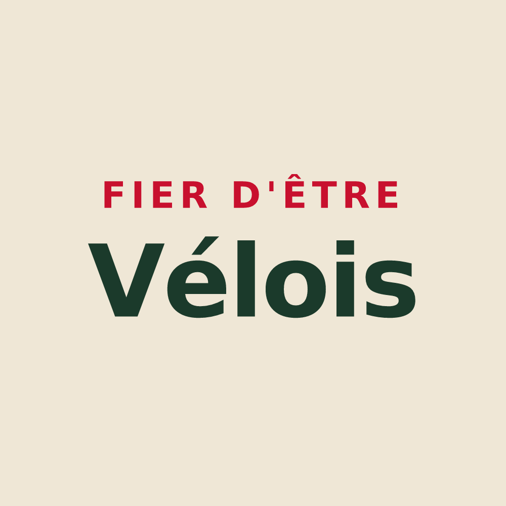 Tote bag « Fier d'être Vélois » — design pour Vélieux