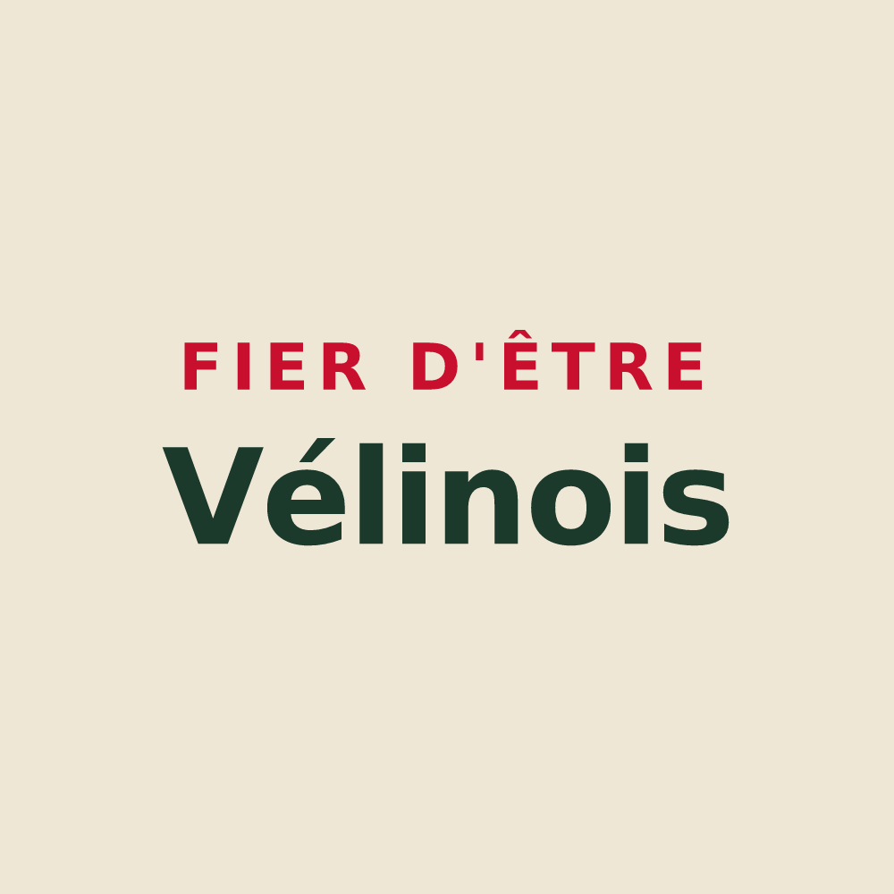 Tote bag « Fier d'être Vélinois » — design pour Vélines