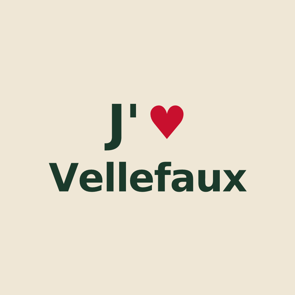 Tote bag personnalisé Vellefaux — design J'aime Vellefaux