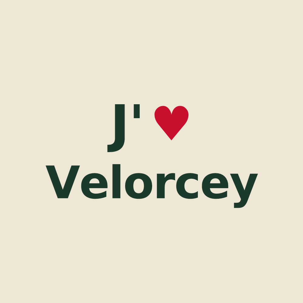 Tote bag personnalisé Velorcey — design J'aime Velorcey