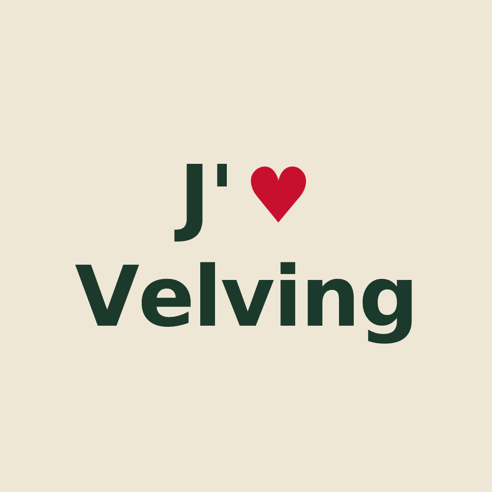 Tote bag personnalisé Velving — design J'aime Velving