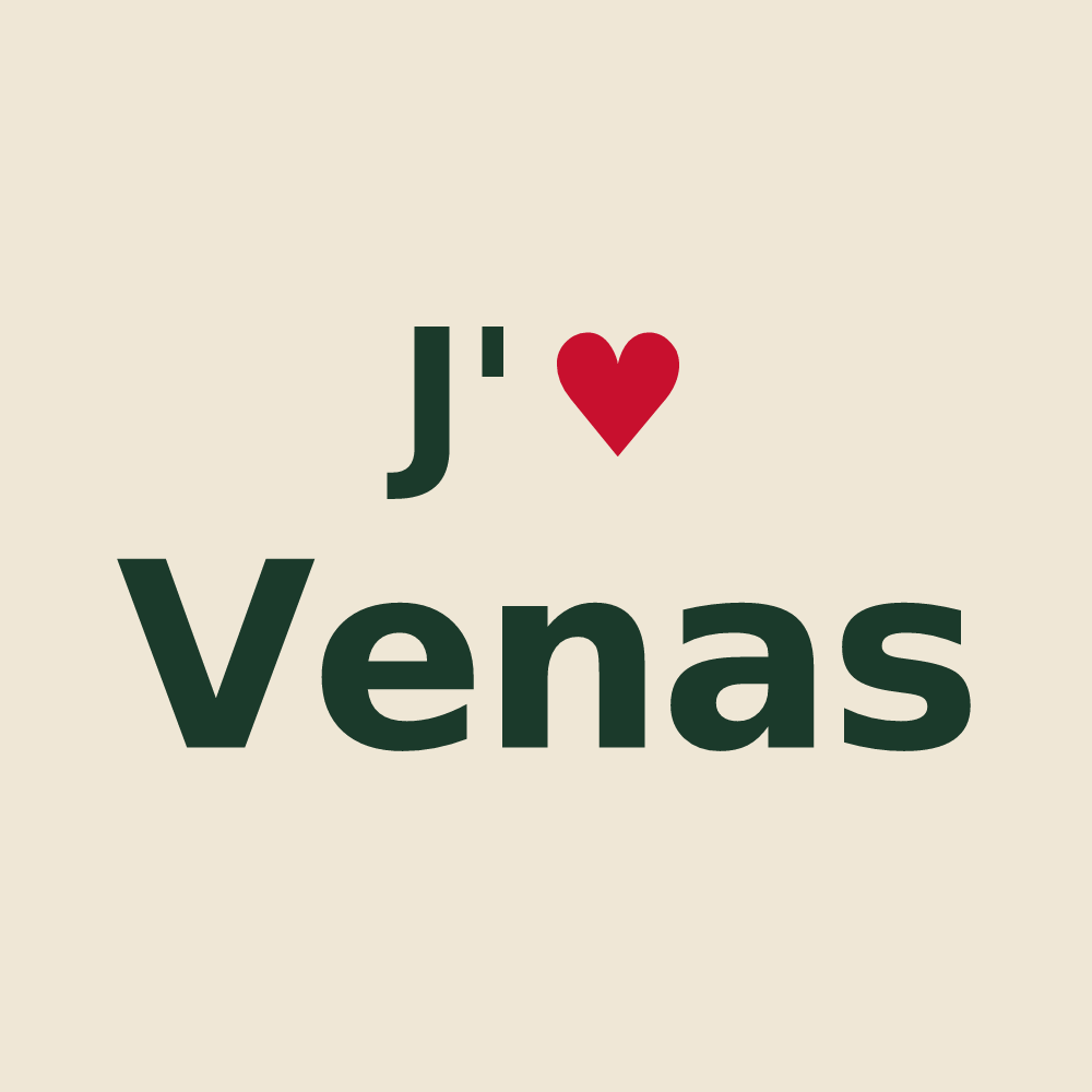 Tote bag personnalisé Venas — design J'aime Venas