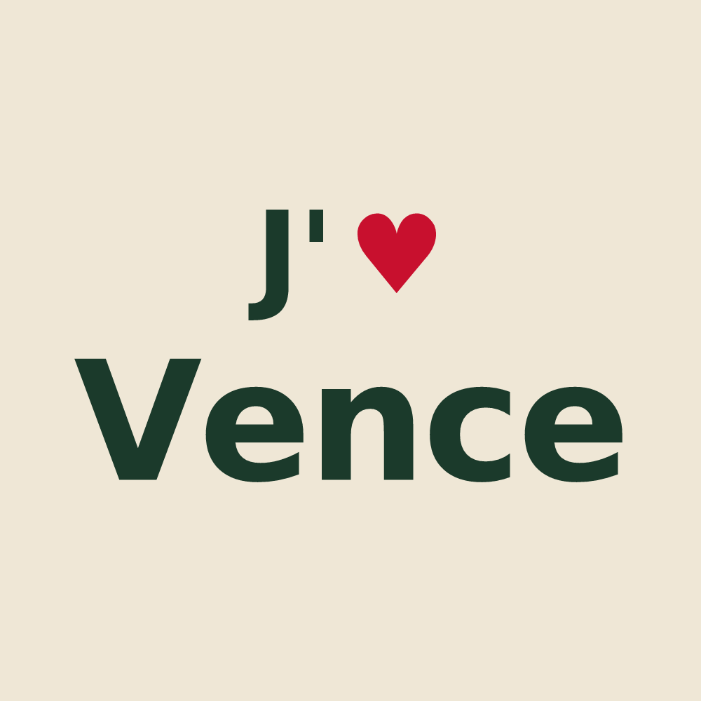 Tote bag personnalisé Vence — design J'aime Vence