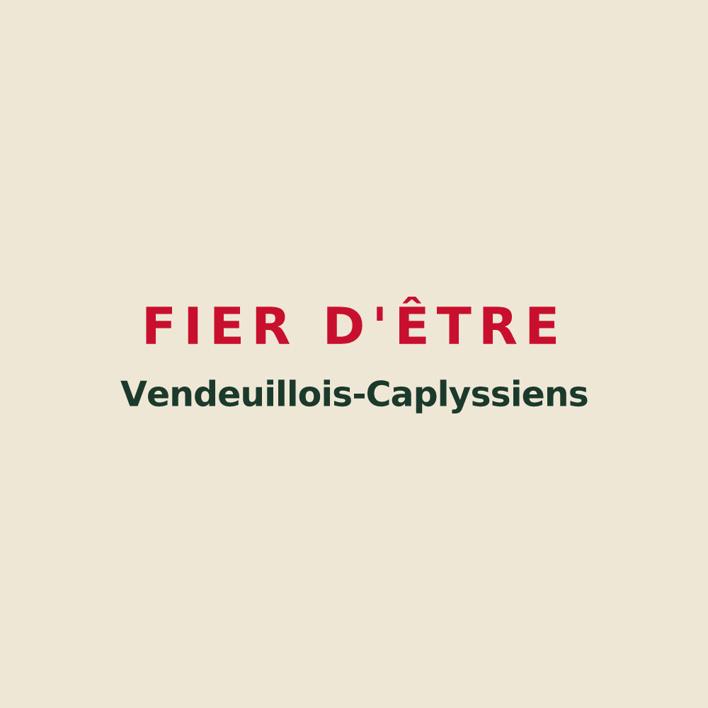 Tote bag « Fier d'être Vendeuillois-Caplyssiens » — design pour Vendeuil-Caply
