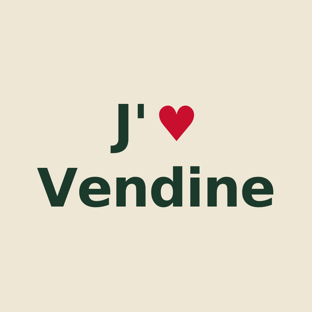 Tote bag personnalisé Vendine — design J'aime Vendine
