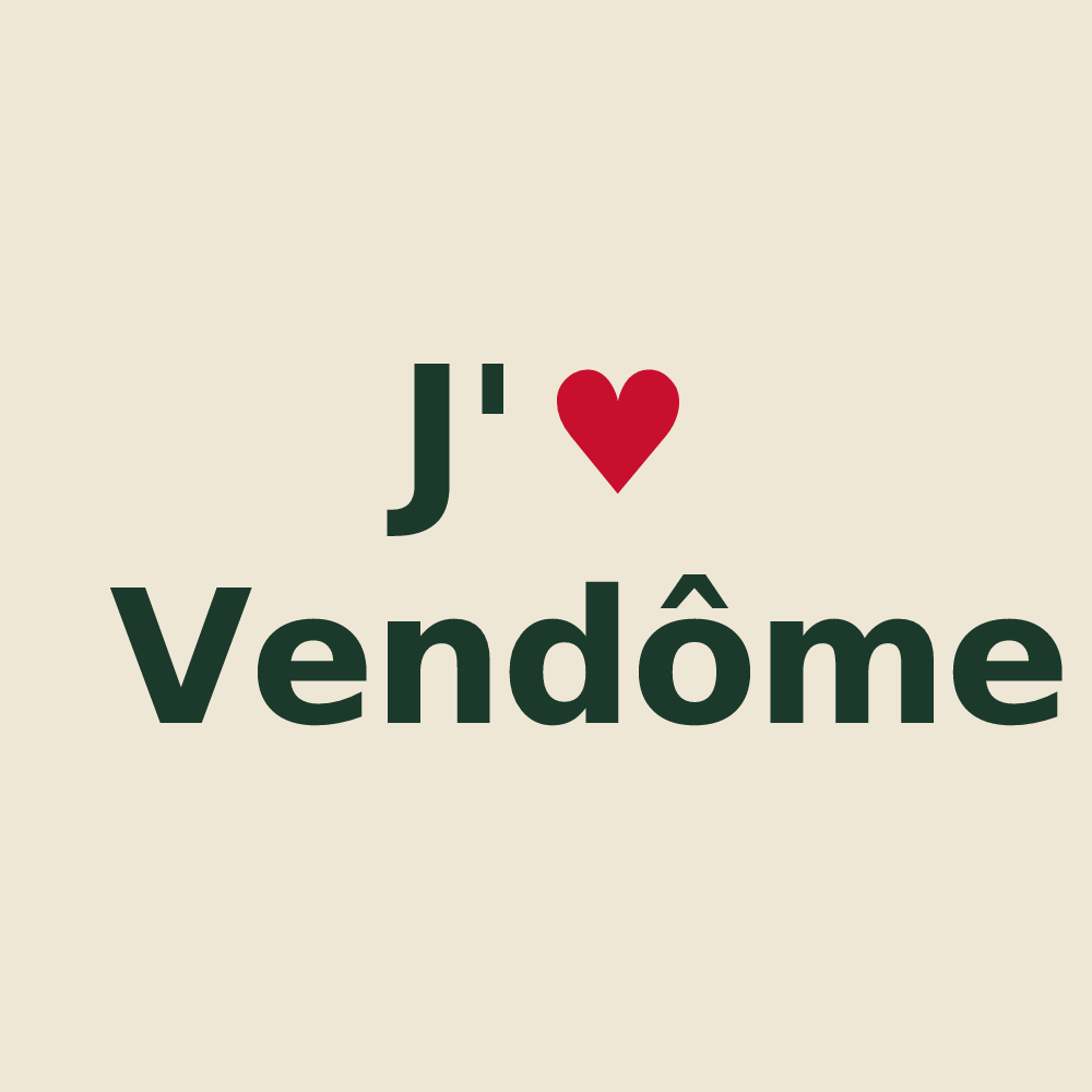 Tote bag personnalisé Vendôme — design J'aime Vendôme