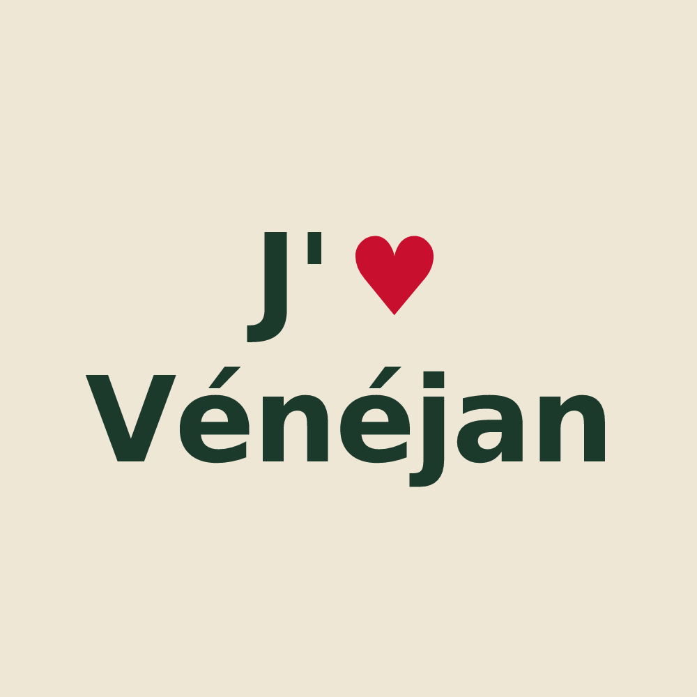 Tote bag personnalisé Vénéjan — design J'aime Vénéjan