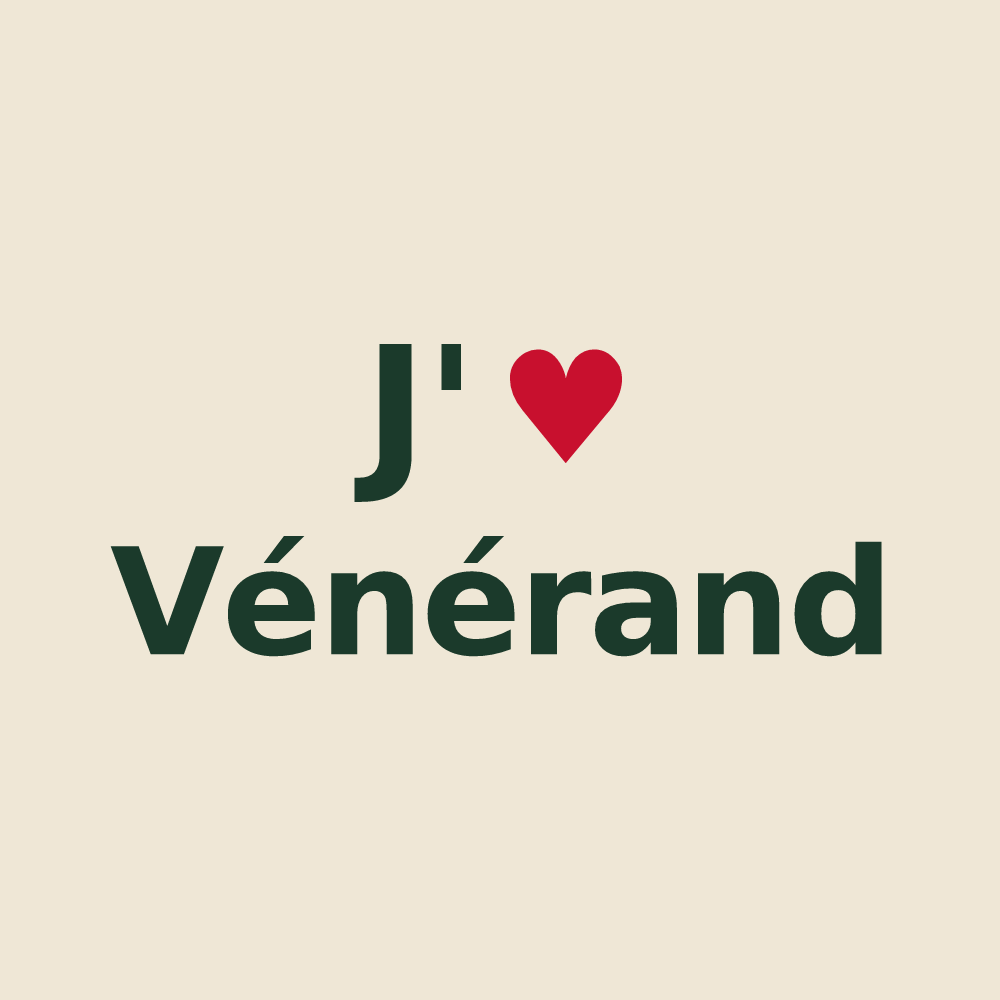 Tote bag personnalisé Vénérand — design J'aime Vénérand