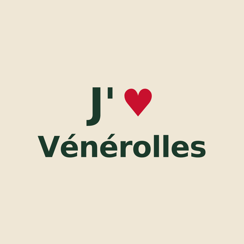 Tote bag personnalisé Vénérolles — design J'aime Vénérolles