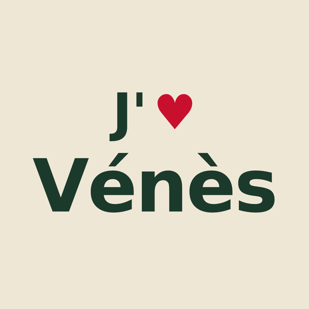 Tote bag personnalisé Vénès — design J'aime Vénès