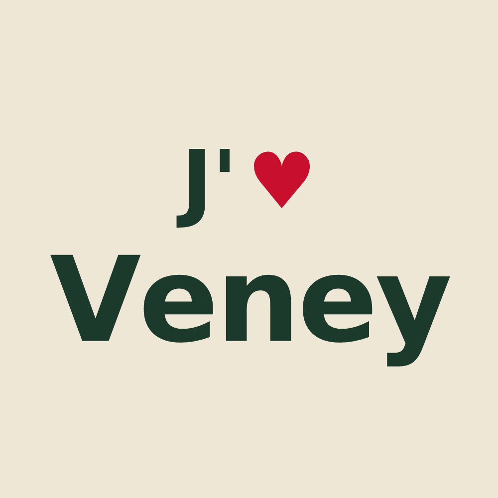 Tote bag personnalisé Veney — design J'aime Veney