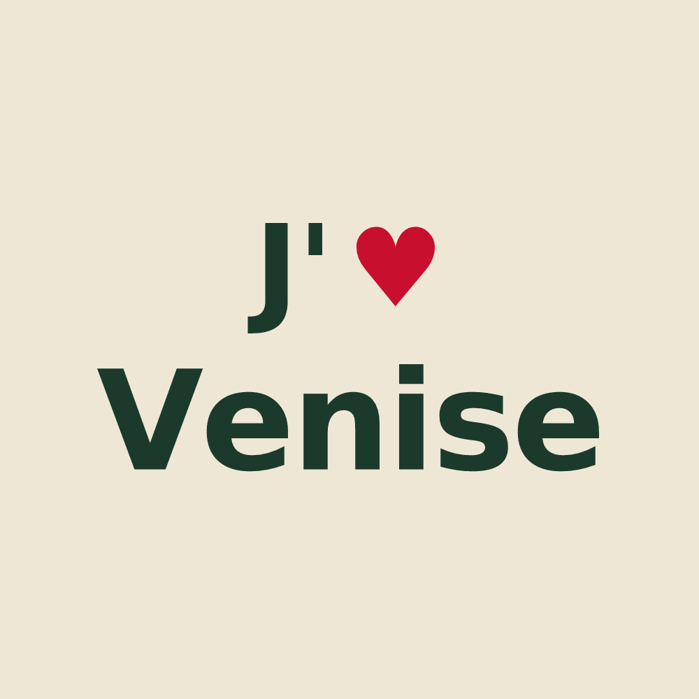 Tote bag personnalisé Venise — design J'aime Venise