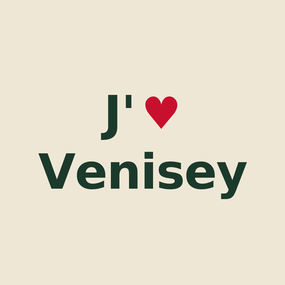 Tote bag personnalisé Venisey — design J'aime Venisey