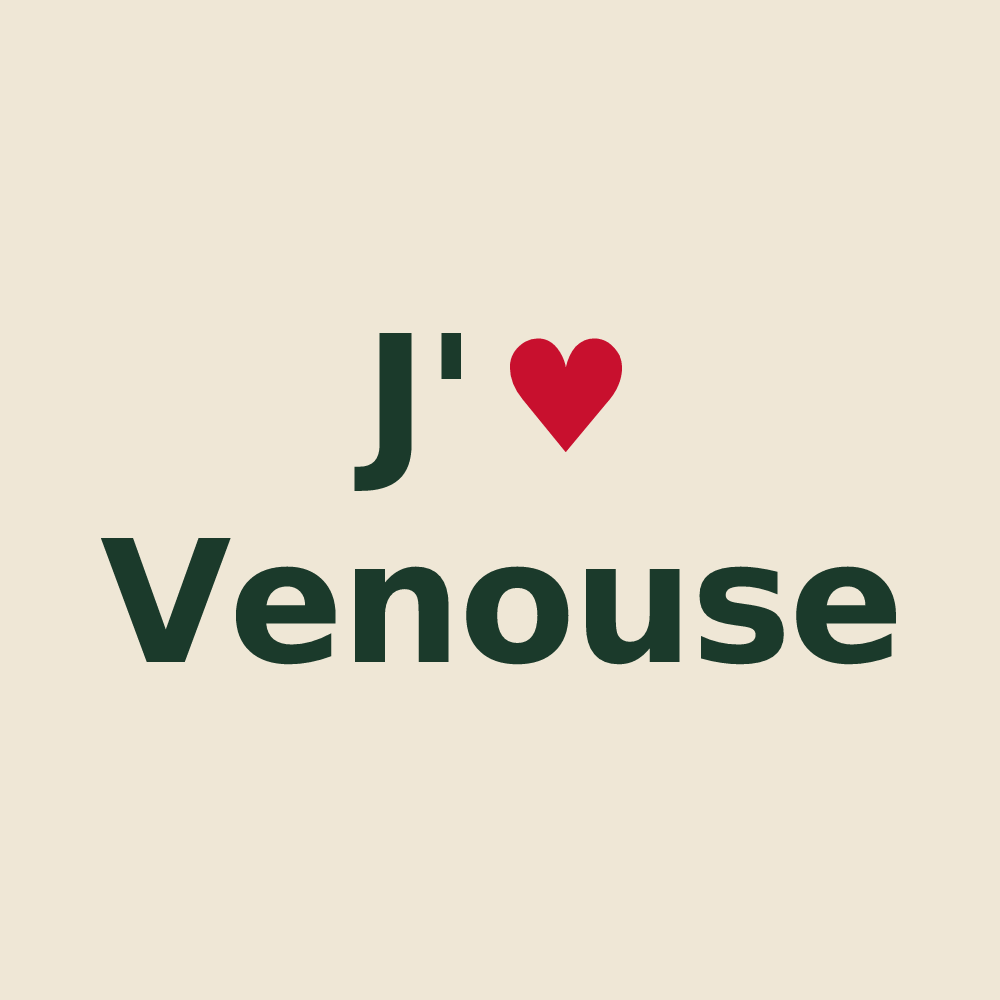 Tote bag personnalisé Venouse — design J'aime Venouse