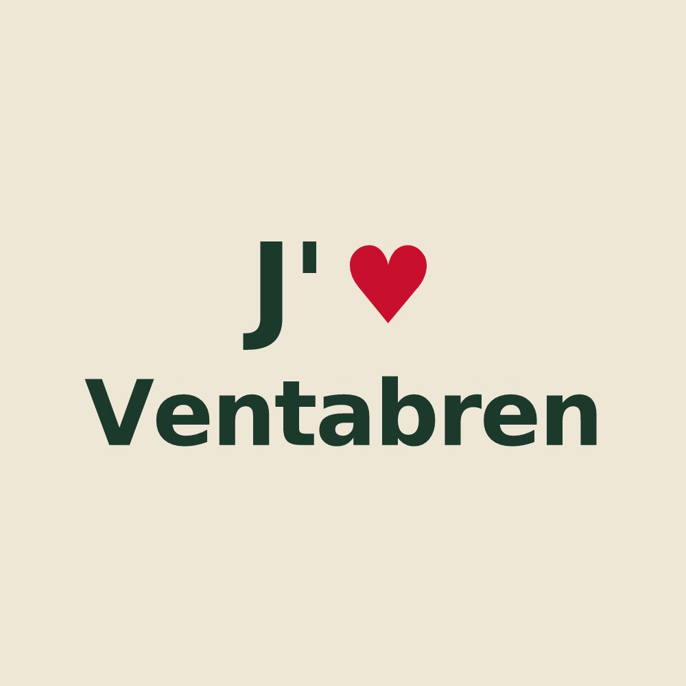 Tote bag personnalisé Ventabren — design J'aime Ventabren