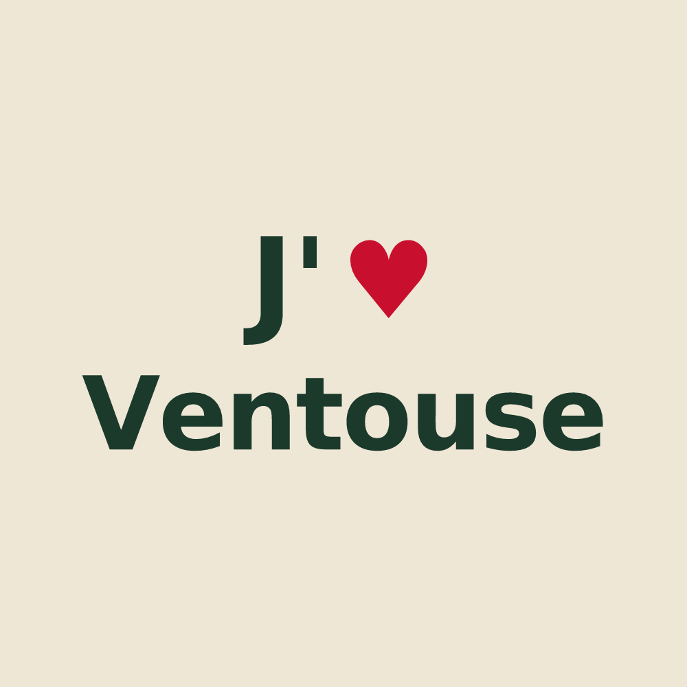 Tote bag personnalisé Ventouse — design J'aime Ventouse