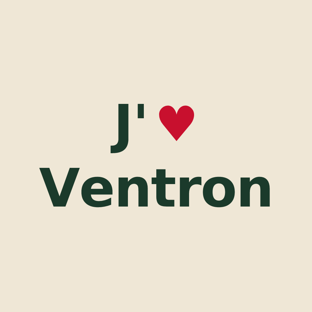 Tote bag personnalisé Ventron — design J'aime Ventron