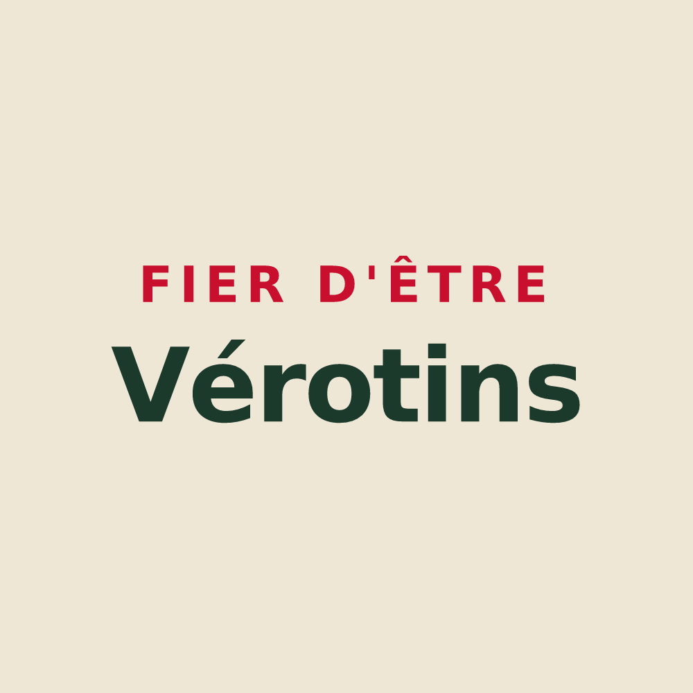 Tote bag « Fier d'être Vérotins » — design pour Ver