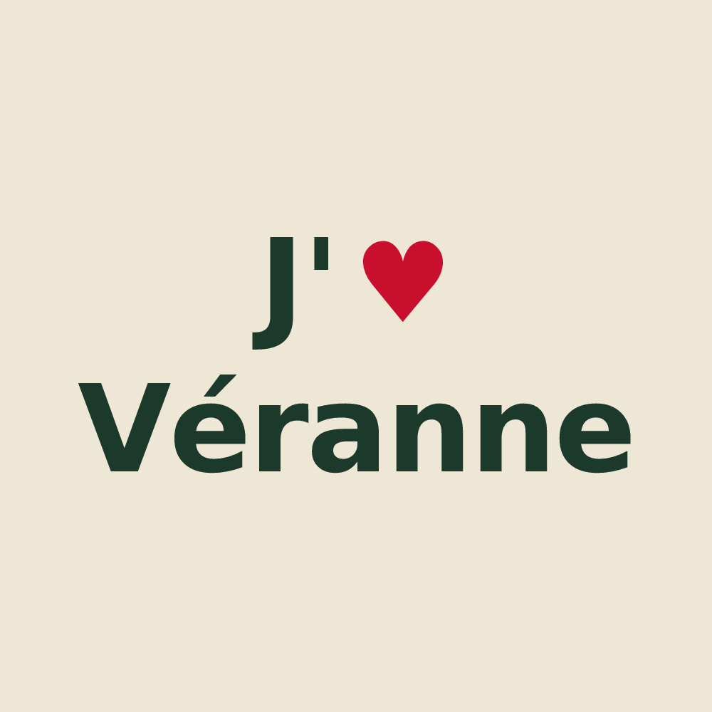 Tote bag personnalisé Véranne — design J'aime Véranne