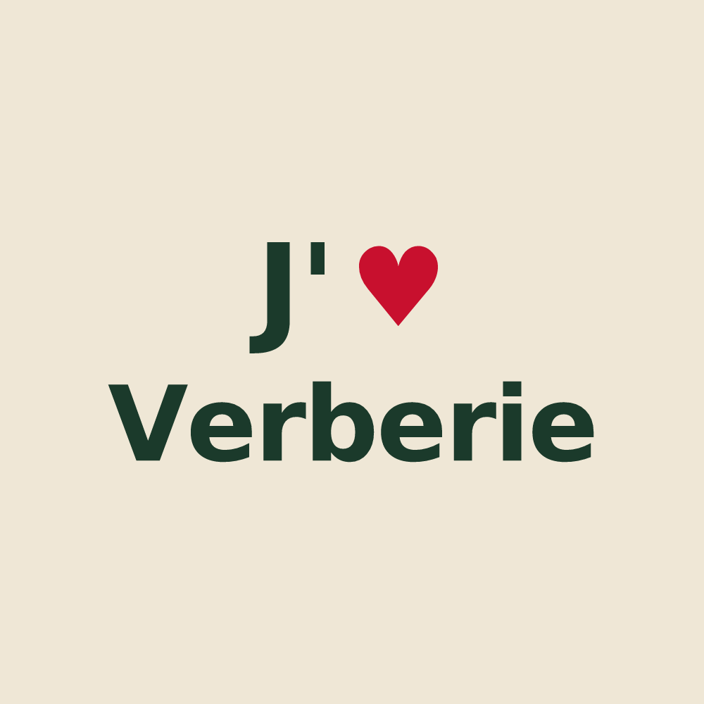 Tote bag personnalisé Verberie — design J'aime Verberie