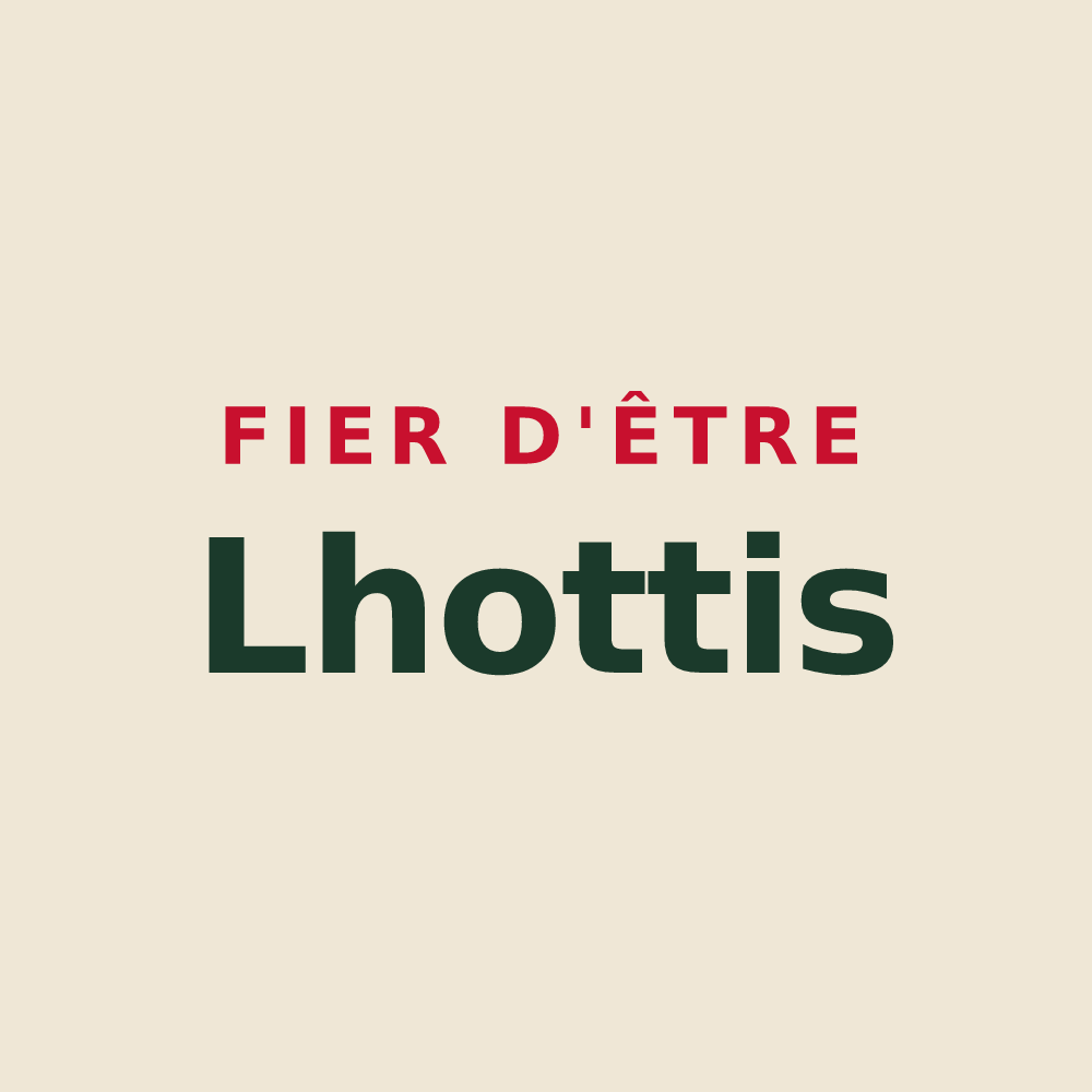Tote bag « Fier d'être Lhottis » — design pour Verchaix