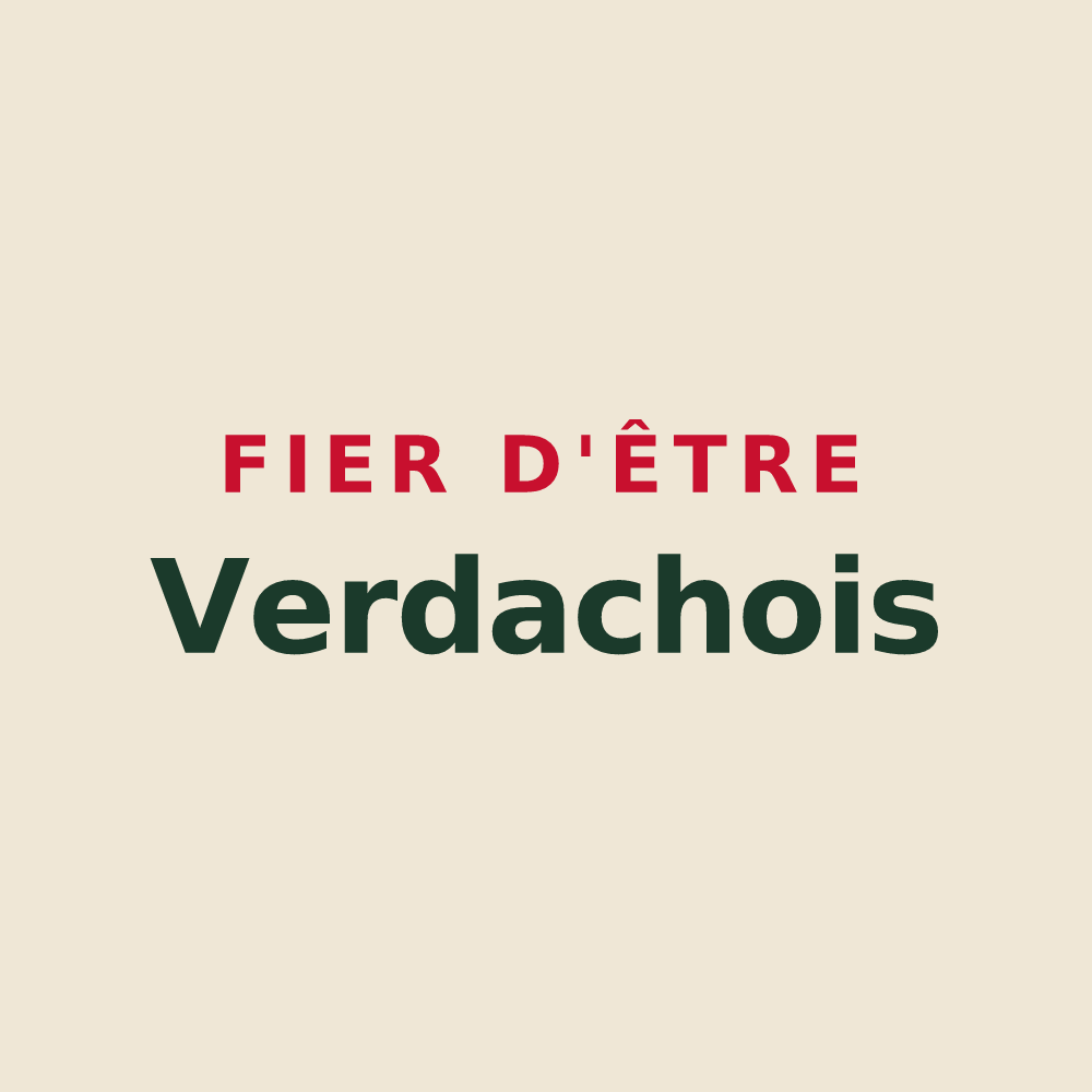 Tote bag « Fier d'être Verdachois » — design pour Verdaches