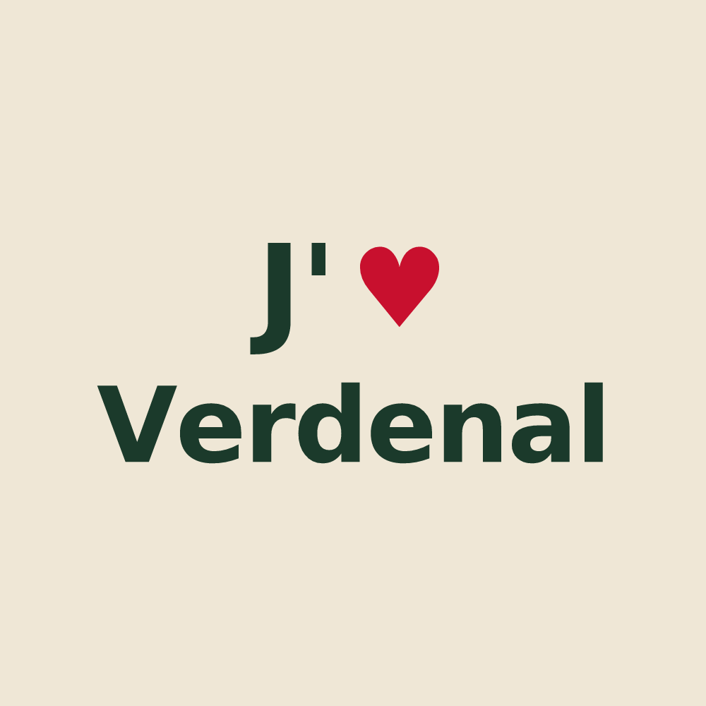 Tote bag personnalisé Verdenal — design J'aime Verdenal