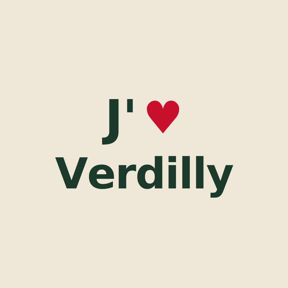 Tote bag personnalisé Verdilly — design J'aime Verdilly