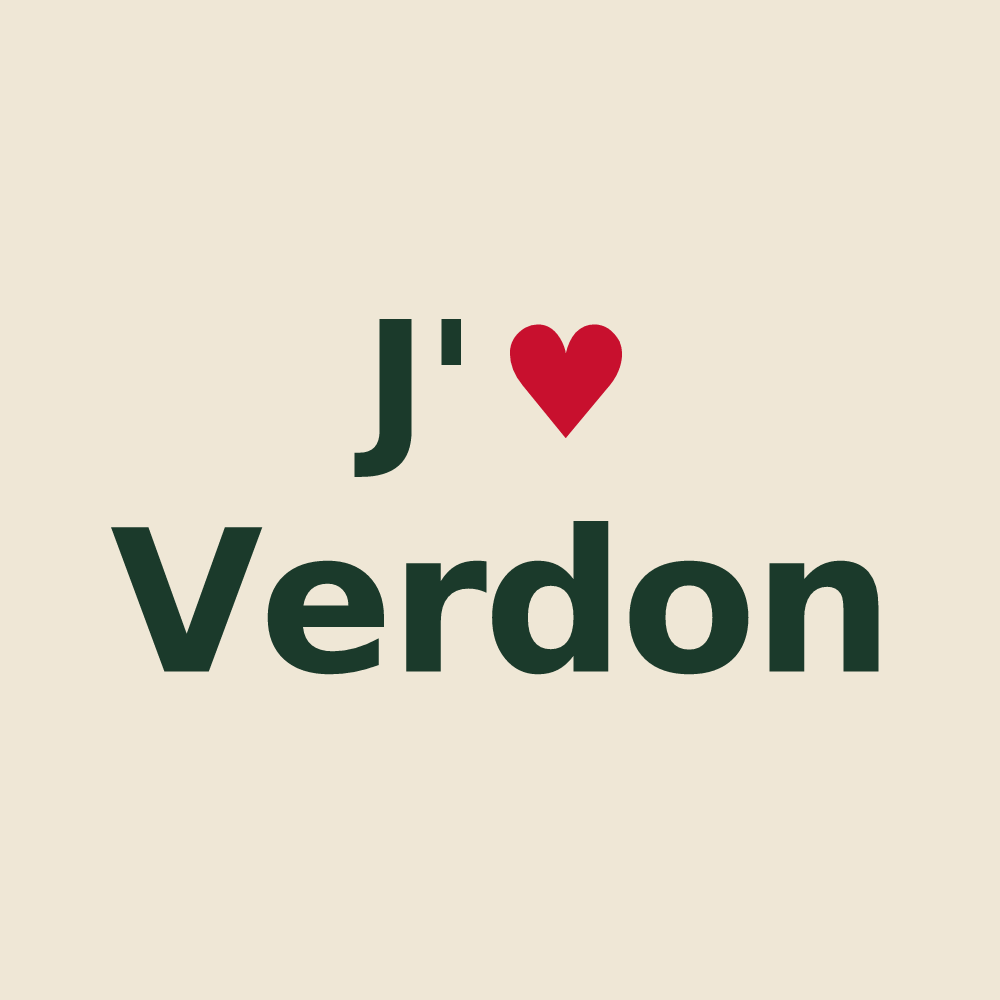 Tote bag personnalisé Verdon — design J'aime Verdon