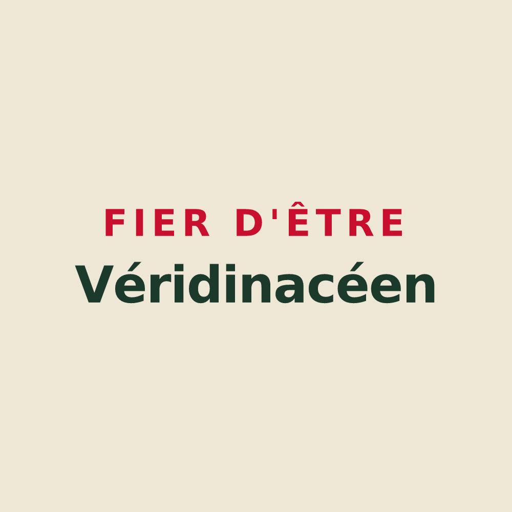 Tote bag « Fier d'être Véridinacéen » — design pour Verdonnet