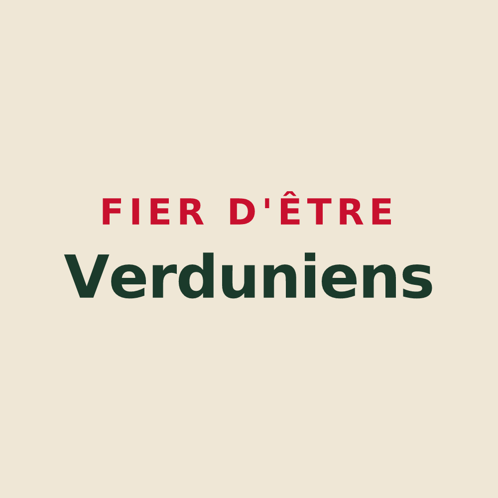 Tote bag « Fier d'être Verduniens » — design pour Verdun
