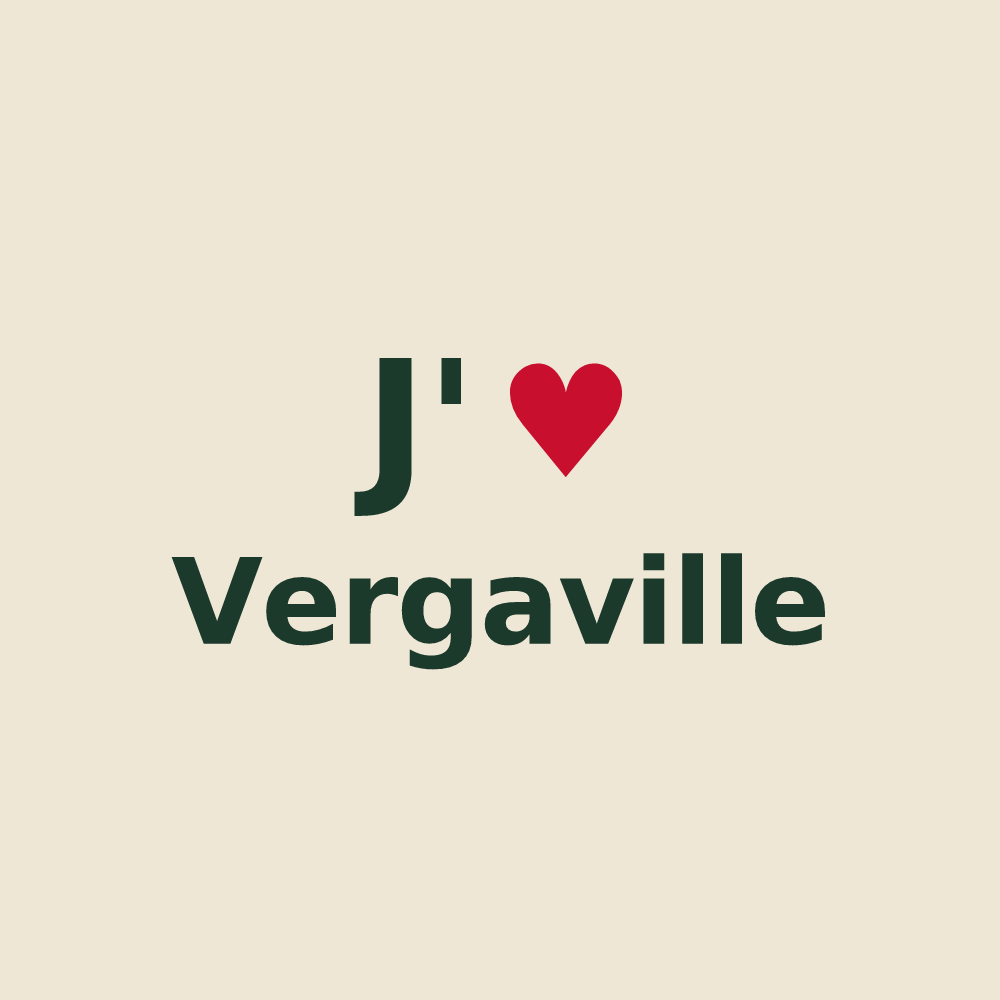 Tote bag personnalisé Vergaville — design J'aime Vergaville