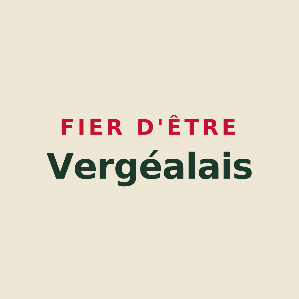 Tote bag « Fier d'être Vergéalais » — design pour Vergéal