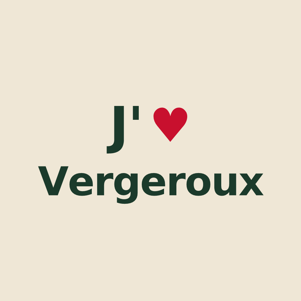 Tote bag personnalisé Vergeroux — design J'aime Vergeroux